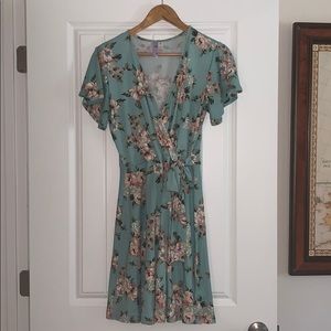 Light Blue Floral Dress